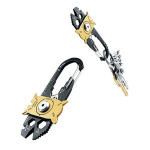 Открытые гаджеты горячей настоящей утилиты 20 в 1 Multi-Tools Metal черный нержавеющий карманный инструмент многофункциональный брелок