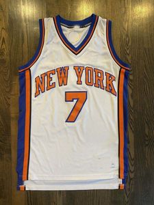 Dikişli Özel Vintage Carmelo Anthony #7 Jersey Erkek Kadın Gençlik Basketbol Formaları XS-6XL