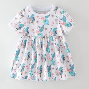 Qualität Baumwolle Infant Bebe Kinder Einteilige A-Linie Kleider für Mädchen Sommer Casual Strand Kleid Kinder Kleidung Baby Mädchen Kleidung q0716