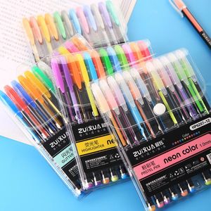 Highlighters 12 sztuk / zestaw japońskich Długopisy Milkliner Długopis Długopis Mild Liner Fluorescent Cute Art Highlighter 4 typy