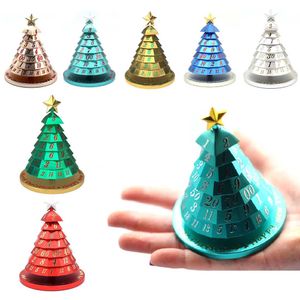 Weihnachtsbaum Würfel für Schreibtisch Dekoration Ornament Spielzeug Kinder Weihnachtsgeschenk Kreative Tisch Gaming Home Neujahr 2022 H0924