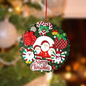Wholesale 3d wall paper stickers for sale - Group buy Wall Stickers Christmas Snowman Flower Santa Cane Decoration Three dimensional Powder Sprinkling Paper Garland D Pendant