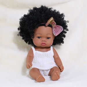 35 см Bebe Reborn Baby Doll Игрушки для девочек Полное тело Силиконовые Куклы Мальчик Милая Мода Малыш Играть Дом Кукла для детей Подарки Q0910