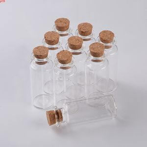 15ml 24x60x12.5mm Food Grade Glass Bottle with Cork Stopper Empty Crafts Decoration Bottles Jars Vials 100pcsgood qty