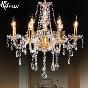 Chandeliers Classics European Gold Crystal Chandelier Lights Bulbs E14 LED Candle Lamps Cristal Living Lighting For Hall / Lobby Room Lamp