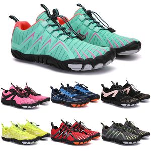 2021 Four Seasons Five Finger Scarpe sportive Sport Mountaineering Net Extreme Simple Esecuzione, Ciclismo, Escursionismo, Green Pink Black Rock Climbing 35-45 ottanta sette