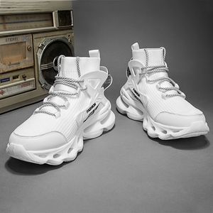2021 Erkekler Koşu Ayakkabıları Siyah Sarı Beyaz Moda Erkek Eğitmenler Nefes Spor Sneakers Boyutu 39-46 Wu