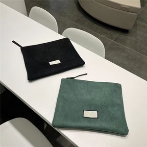 fashion Suede touch zipper Borse per il trucco elegante Valigetta per cosmetici di bellezza vintage classica borsa da toilette per organizer