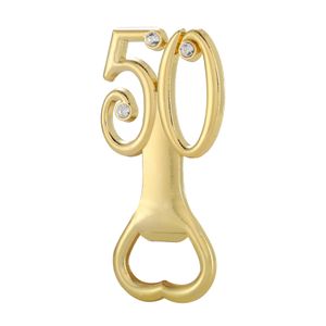 200PCS Favorit Fast Gratis Ship Golden Wedding Souvenirs Digital 50 Bottle Opener 50th Birthday Anniversary Gift till Gäst