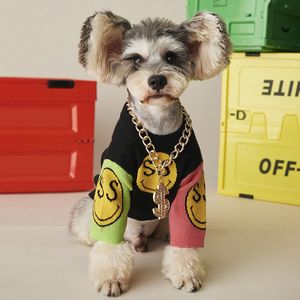 Punk Style Pet Chain Leads Collar Metal Dogs Gold Chains Leash Corgi Pug Teddy Puppy Supplies254m