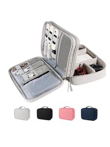 300pcs Electronics Organizer Bag Travel Electronic Accessories Storage Case for Power Bank Charger Earphone SD Card PHJK2107