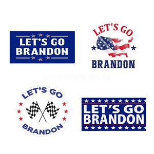Lets Go Brandon Fun Stickers Rolig Anti Fading Bildekal för bilfönster Vattenkoppar Bärbara datorer Skateboards Bumpers Boa DHL CDC02W