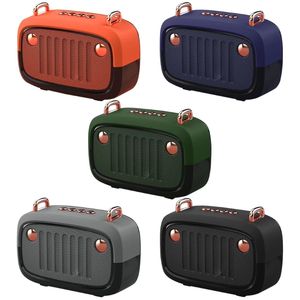 BS32D Cool Vintage Portable Bluetooth Speaker Long Worktime Outdoor Loudspeaker Support TF Card/U Disk/FM Wireless Subwoofer