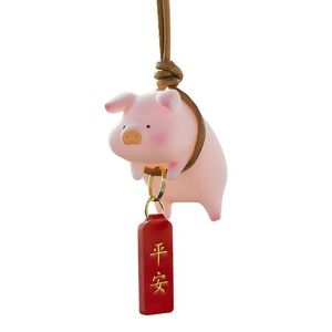 Interior Decorations Creative Car Decoration Durable Pendant Lucky Piglet Universal Auto Rearview Mirror Hanging Ornament