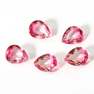 5 PCS / 세트 7x9mm 워터 드롭 다채로운 느슨한 돌 Watermelon Gemstone 새로운 도착 장식 돌 잘 보석 선물 H1015