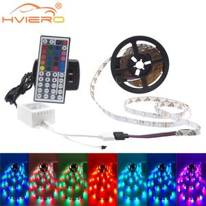 LED Strip 5M 2835 300LED IP65 Vattentät RGB Light DC 12V Flexibel belysningssträng Heminredningslampa Ribbon Tape Desk