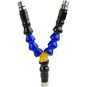 Doppelter flexibler Verlängerungsrohr-Sexmaschinenaufsatz, Verbindungsdildo und Analplug, frei einstellbarer Winkel für Erwachsene Produkte Y200422