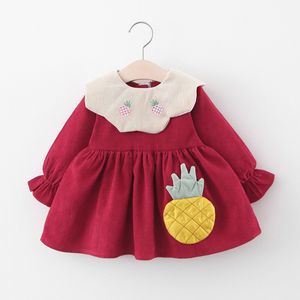 Girls Dress 2020 Autumn Fashion Long Sleeve Princess Dresses for Girls Clothing Newborn Vestidos Baby Girl Clothes 0-2years Q0716