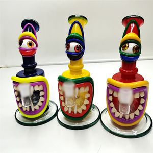 DHL HOISHAH 3D Design zwierząt Bong Szkło Handmade Character Bongs Water Rury Dab Rigs