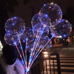 Led lampor ballonger nattbelysning Bobo boll mångfärgad dekoration ballong bröllop dekorativa ljusa lättare ballonger med 631 r2