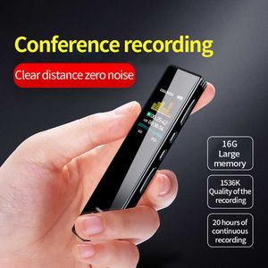 500mah Digital Voice Activated Recorder Dictaphone Long Distance Audio Recording Player Noise Reduction WAV Record