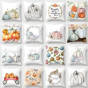 Halloween Pillowcase Pumpkin Print Kissenbezüge Home Sofa Landkissen Hülle Weihnachtskissen Cover Party Supplies Dekoration CGY152