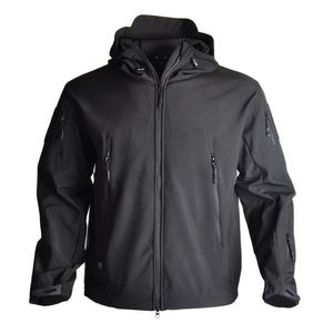 Giacca da uomo Soft Shell Pelle di squalo Pile Impermeabile Antivento Giacca a vento Cappotto tattico per l'escursionismo Campeggio Caccia Termica Maschio 211025