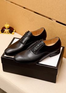 New Men's Formal Office Flats Business Genuine Leather Dress Shoes Brand Designer Groom Wedding Party Oxfords Size 38-45