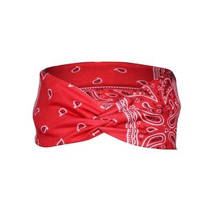 Cross Tie pannband Gym Sports Yoga Stretch Sport Wrap Hairband For Women Men Fashion Will och Andy White Red Blue