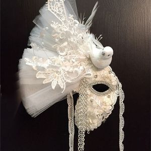 Maska damska Wenecka Masquerade Valentine Party Party Ball Sexy Koronki Ptak Kwiat One-Eye Maski