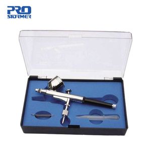 0.2-0.5mm ação dupla ação dupla airbrush caneta ar escova de ar pulverizador caneta de pulverizador para unha arte / tatuagens de corpo spray 210719