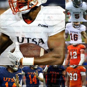 Custom Utsa Roadrunners College Футбол Футбол Двери Лоуэлл Нарсисс Искренние Маккормик Карлос Стрикланд Захари Франклин