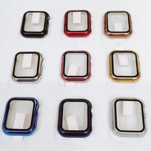 Displayschutzfolie für Apple Watch Band 44 mm, 40 mm, 42 mm, 38 mm, HD-Schutzhülle aus gehärtetem Glas, Iwatch-Serie SE/6/5/4/3