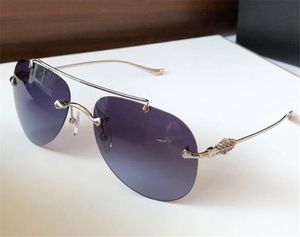 Occhiali da sole da uomo retrò di nuovo design alla moda STAINS V montatura pilota senza montatura occhiali protettivi UV400 da esterno stile semplice e popolare di alta qualità