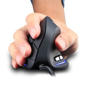 Rato de jogo com fio Mouse Vertical Mouse óptica 3200 DPI para Mac PC computador portátil