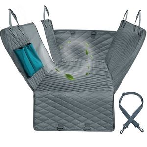 Capa de assento de carro para trás para trás impermeável antiderrapante animal de estimação backseat matemática hammock protetor 210924