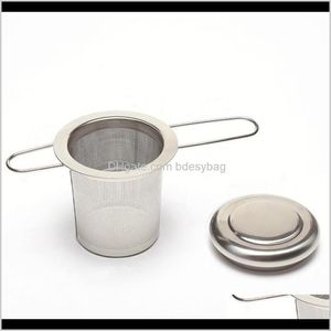 Süzgeçler Teaware Mutfak, Yemek Bar Ev Gardenfoldable Kolu Süzgeci Kapaklı Çaydanlık Filtre Paslanmaz Çelik Gevşek Yaprak Demlik Güzel Bana