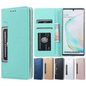 2in1 Кошелек Телефон Чехлы для Samsung Galaxy S20 Ультра Note10 S10 Plus, Машинные вены TPU PU Кожи FLIP Корпус Fhoto Cake с Fhoto Frame, 1 шт. Мин / Смешанные продажи