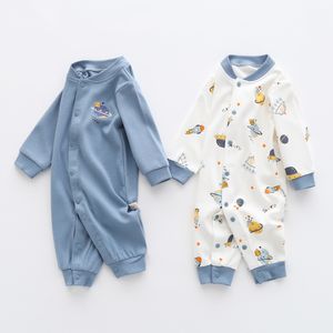 Das Baby Strampler Baumwolle langärmelige Trikot Kinder infant Pyjamas Mädchen Strampler geborene Jungenkleidung 210515