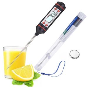 Kitchen milk food pen thermometer probe electronic digital display liquid barbecue baking oil temperature meter