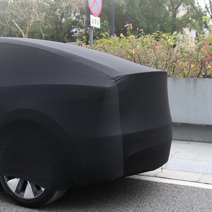 TES-LA Model3 Modamente Capa de Carro Veludo Cano Estigante Protetor solar Acessórios para capa de carro à prova de poeira