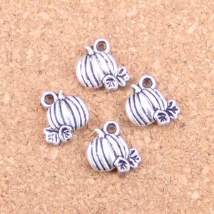 150pcs Antique Silver Bronze Plated Charms pumpkin thanksgiving halloween Pendant DIY Necklace Bracelet Bangle Findings 10*10mm