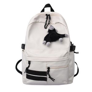 Fashion Women Backpack Teenager Student Canvas Schoolbag Femal Leisure Travel Rucksack College Black Laptop Mochila