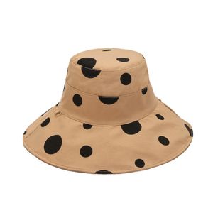 Women's Summer Polka Dot Hat Outing Sun Visor Holiday Cool Cap Seaside Beach Hat Tide Hats