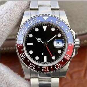 Armbandsur GMT Keramiska Bezel Mens Mekanisk Rostfritt Stål Automatisk rörelse Titta Lyx Sport Självvind Jubileum Master Klockor Wr