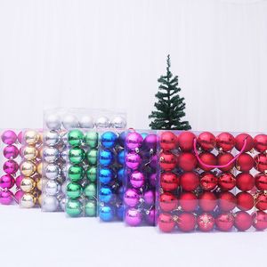 Hängande bollar Jul Baubles Kit Hem Xmas Tree Decoration Hangings Ball Set med förvaringslåda