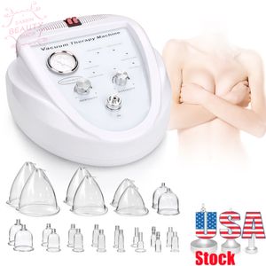 USA Breast Enlargement Slimming Cup Therapy Beauty Machine Vibration Massage Lymph Drainage Vacuum Care Home Use