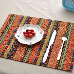 Tapetes de mesa Tapetes de mesa Mats Qualidade Qualidade Essential Deck Deck Mat Tabela Pano Estilo Étnico Esteira Restaurante