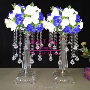 Party Decoration Tall Guldfärg Metall Iron Wedding Flower Stand Centerpieces Vägledning för dekoration, bordscentrum