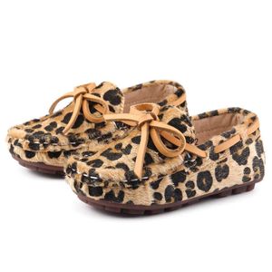Fashion Leopard Children Girl Casual Shoes Little Kid Loafer Shoes Baby Boy Sneakers Little Girl Shoes Q0629